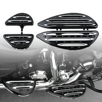 Astra Depot Front Rear Driver Floor Boards   Passenger Floorboards Stretched Fit 86-15 Harley Touring Road King Tour Street Electra Glide