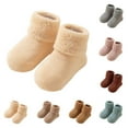 thumbnail image 4 of Winter Warm Non-Slip Grip Socks Plush Terry Fabric Thickened Cozy Socks for Indoor Play Toddler Learning and Cold Weather Home Comfort, 4 of 4
