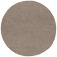 thumbnail image 3 of Bliss Rugs Shag Transitional Solid Round Rug for Living Room, Dining Room | Tan, 5'3''Round, 3 of 5
