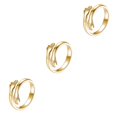 thumbnail image 2 of Guardurnaity Anillo Metal Anillo Abierto Ajustable Mujer Mano Anillo Aleación Oro Plata Mano Joyería para Fiesta Regalo, Oro Type1 NO1 Guardurnaity CBP153362, 2 of 6