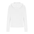 thumbnail image 6 of BADHUB Women's UPF 50+ Sun Protection Hoodie Jacket Plus Size Thumbhole Design Full Zip Long Sleeve Quick Dry Workout Hiking Athletic Hooded Shirts S-5XL White, 6 of 6