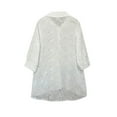 thumbnail image 4 of Summer Tops for Women, Womens Tops, Stylish Women’s V Neck Eyelet Long Sleeve Shirt for Casual Wear Beach and Date Outfits, 4 of 5
