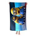 thumbnail image 3 of Minions Toalla de playa de secado rápido con diseño temático, regalo para mujeres y niñas, ideal para cumpleaños, fans, amantes de la música, uso en la playa o al aire libre, 78 × 150 cm, 3 of 6