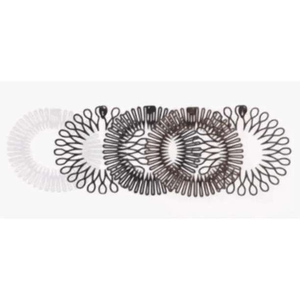 5 Diademas Xtellar Para Cabello Flexible, Tiara Peineta Espiral, Fijador De Cabello Invisible
