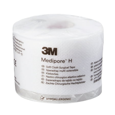 3M Medipore H Soft Cloth Medical Tape, 2" x 10 Yd, White