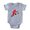 Heather Grey, variant on CafePress - Albania Football Player - Cute Infant Baby Football Bodysuit