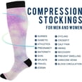 thumbnail image 4 of GZHJMY Galaxy Compression Socks, Women Men Long Stocking (20-30mmHg), Travel Knee High Stockings for Athletic Sports,Running,Cycling,Nursing, 4 of 7