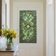 thumbnail image 6 of 17"*39 Inch European Vintage Stained Glass Window Film,Non-Adhesive Removable Static Cling,UV-Resistant Blackout Window Stickers for Home Kitchen Window Decor, 6 of 7