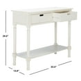 thumbnail image 5 of SAFAVIEH Landers Solid 2 Drawer 1 Shelf Console, Distressed White, 5 of 7