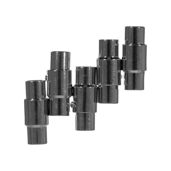 4mm Locking Magnetic Clasps by Craft County - Beaded and Charmed Crafts - Brass Finish Cord End Caps and Connectors