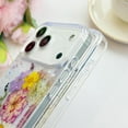 thumbnail image 3 of for iPhone 17 Pro Max Clear Case with Pressed Real Flower Design, Cute Colorful Floral Case Slim Soft TPU Shockproof Protective Women Girls Phone Cover for iPhone 17 Pro Max 6.9", Violet, 3 of 12