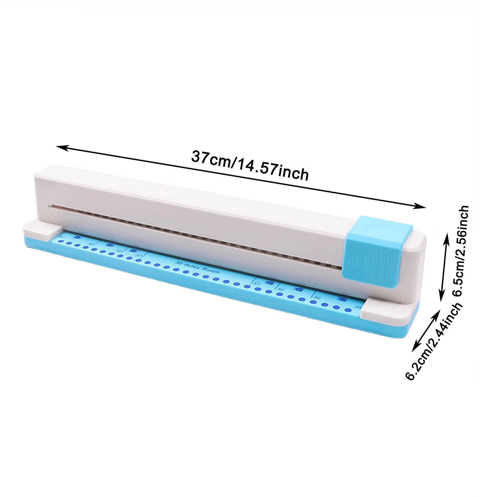 30-Hole Adjustable Disc Binding Punch, Manual Paper Punch for Notebooks & Planners
