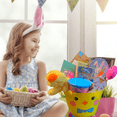 thumbnail image 6 of Happy Easter Gift Basket  with Yellow Duck Plush Toy Paint Set Cotton Candy Easter Toys & Candies for Boys Girls Holiday Treats Birthday Party Favors Care Package (Contents Vary), 6 of 8