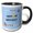 Black/White, variant on 3drose, Text of Happy Birthday Turning 2 - Pastry Theme, 15oz Mug