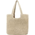 thumbnail image 1 of LHSHID Straw Beach Bag for Women Summer Woven Tote Bag Shoulder Handbags, 1 of 8