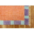 thumbnail image 5 of Casavani Pure Cotton Yoga Outdoor Patio Mat Orange Bedroom Area Carpet 4x15 feet, 5 of 5