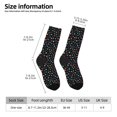 thumbnail image 2 of KLL Multi-Colored Stars Print Cool Socks Men's Women's Crew Socks Funny Crazy Novelty Stockings, 2 of 6