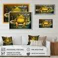 thumbnail image 4 of Designart Funny Frog Enjoying His Bath I Canvas Wall Art, 4 of 5