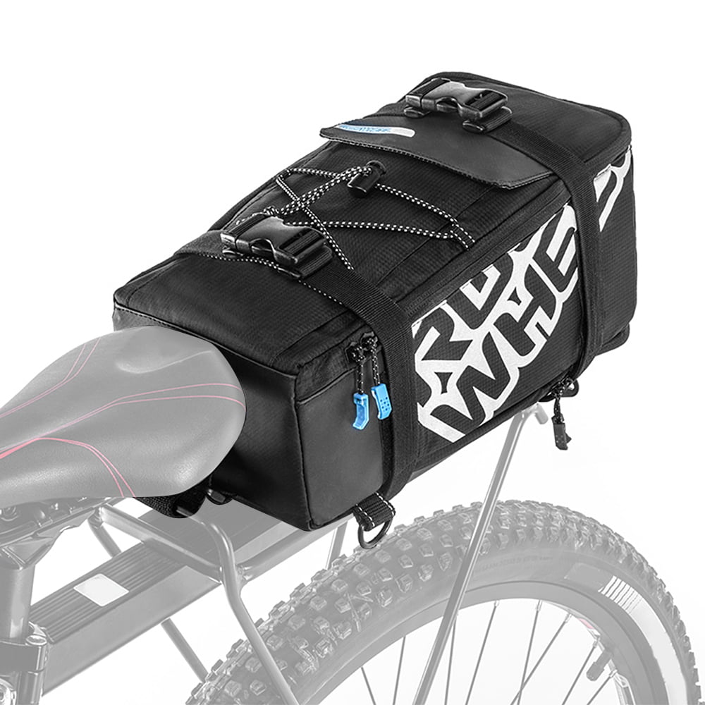 Cycling Bicycle Rear Seat Storage Trunk Bag Bike Pannier Rack Waterproof Handbag 