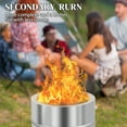 thumbnail image 2 of SHINPT 19.3 x 19.3 x 16.7in Stainless Steel Smokeless Fire Pit with Carry Bag, Portable Wood Burning Fire Pit Tabletop for Outside Patio Camping and Bonfire, Silver, 2 of 9