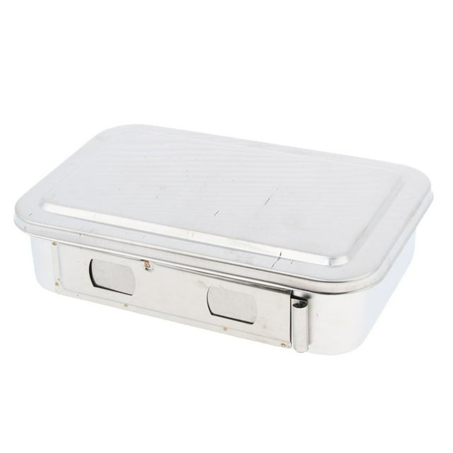 Stainless Steel Instruments Box Easy Disinfection & Cleaning - , 201 6Inch with Holes