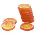 thumbnail image 1 of Wosthever 10 piezas de adornos de decoración del hogar frescos y duraderos estilos diversificados decoración del hogar Decoración Plástico Naranja rodajas de limon, 1 of 6