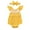 Yellow, variant on Penkiiy Infant Baby Girls Lace Fly Sleeve Ribbed Solid Clothes Romper Hairband Outfits Baby Girl Summer Backless Jumpsuit 9-12 Months Gray On Sale