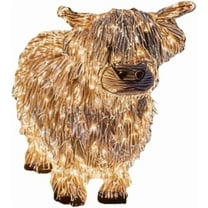 Highland Cow Christmas Decor - Adorable LED Light-Up Outdoor Decorations for the Holiday Season, Highland Cow Lighted Yard Art for Front Gardens, Porches, Farmhouses,and Lawns
