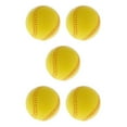 thumbnail image 1 of Justharion Elastic Softball for Baseball Training for Team Games Yellow 9cm 5Set, 1 of 6