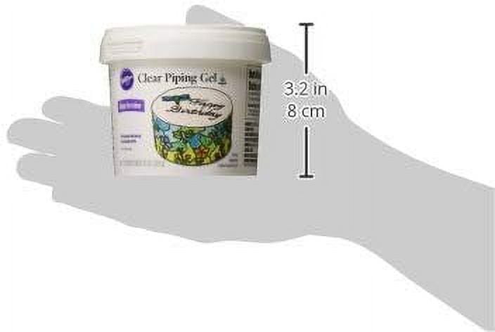 Wilton Clear Piping Gel, Edible Adhesive for Fondant and Gum Paste Decorations, 10 oz., Unflavored