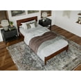 thumbnail image 3 of AFI Aria Twin XL Modern Solid Wood Low Profile Platform Bed, Walnut, 3 of 13