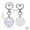 #4866-A, variant on Custom Photo Keychain - Romantic Alloy Heart Round Rotating Clasp Keyring Gift with Insert for Couples, Valentine's Day, Anniversary