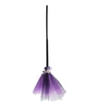 thumbnail image 4 of Detachable Kids Witch Broom Prop, Tulle Pumpkin Spider Skull Decor Halloween Witch Broomstick, Adjustable Length Costume Accessory for Cosplay Party Trick or Treat, 4 of 7