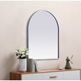 thumbnail image 6 of Metal Frame Arch Mirror 24x30 Inch in Black, 6 of 7