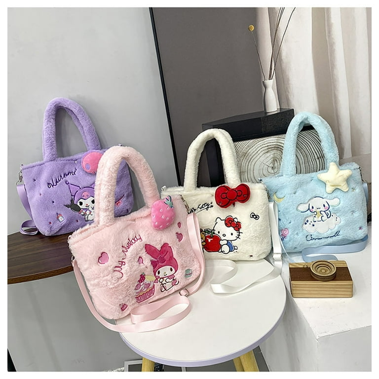 Sanrios Hangyodon Anime Kawaii Cute Fish Monster Tote Bag Plush Handbag  Bento Bag Zero Wallet Small Card Bag Christmas Gifts - AliExpress