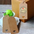 thumbnail image 4 of Etiquetas de regalo de navidad 200. Etiqueta de regalo de papel Kraft 4,5 cm * 9,5 cm y etiqueta de cadena amarilla de 30 m Afortunado Sencillez, 4 of 5