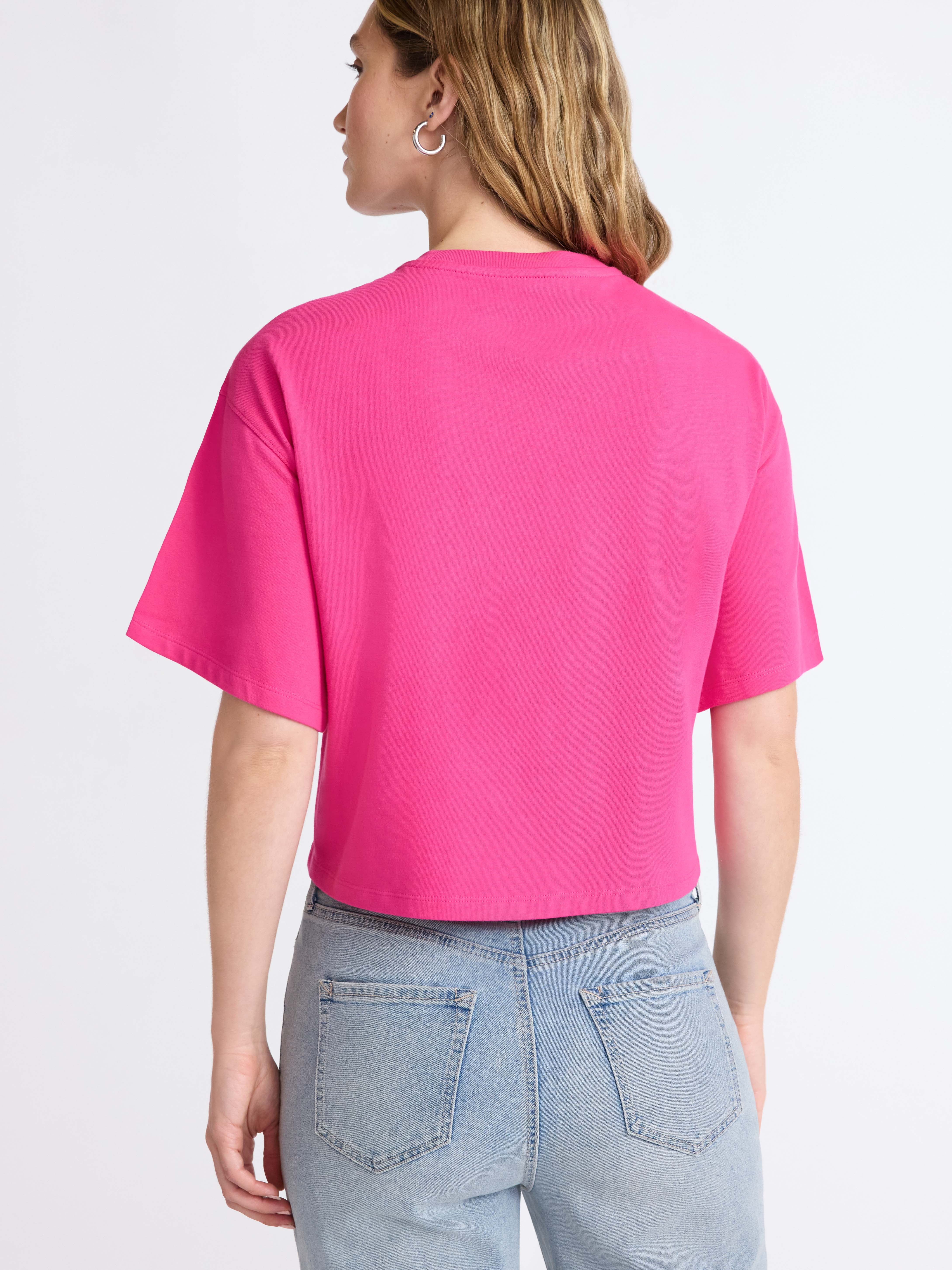 Scoop Women’s and Women’s Plus Cotton Cropped New York Graphic Tee, Sizes XS-4X
