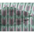 thumbnail image 3 of oneOone Viscose Chiffon Fabric Ikat Style Stripe Print Sewing Fabric BTY 42 Inch Wide, 3 of 3