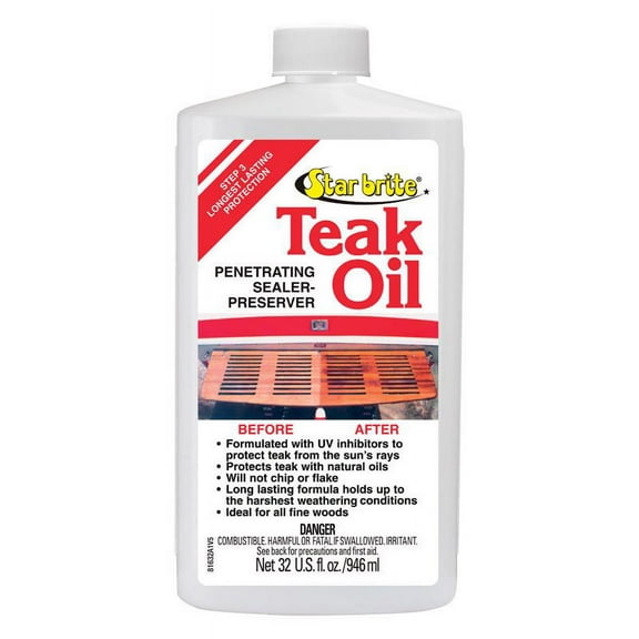 1 Pc, Star Brite Teak Oil Liquid 1 Qt