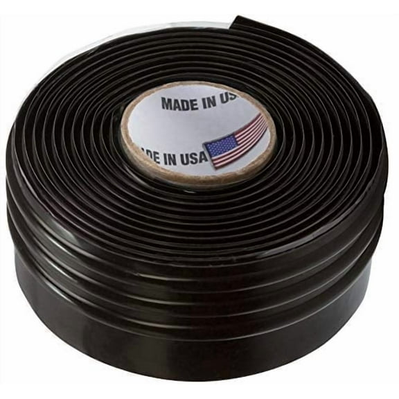 Silicone Rubber Grip Wrap for Tool Handles, Fitness and Sports Equipment - Black 1.7mm x 60in