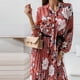 thumbnail image 5 of Vestido HUOGUO, estampado casual, manga larga, fiesta, estampado floral, 5 of 5