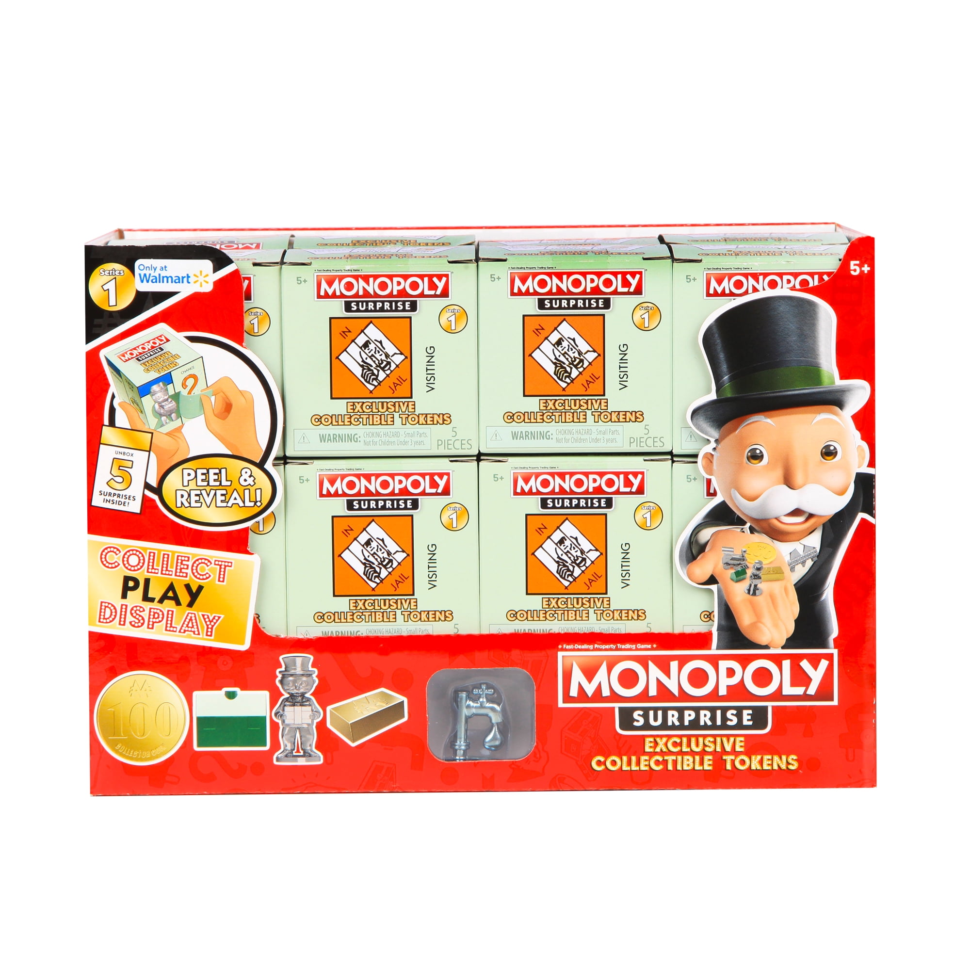 Lot 3 Monopoly Surprise Community Chest ALL Tokens Complete Set SEALED 1T 2T 3T 