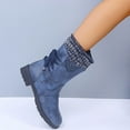 thumbnail image 5 of Summer Saving Clearance AXXD Mid-Calf Boots,Mom 2024 Thigh High Boots Over-the-Knee Christmas Womens Dress Shoes Comfort Cowboy Boots Shoes For Rollback, 5 of 8