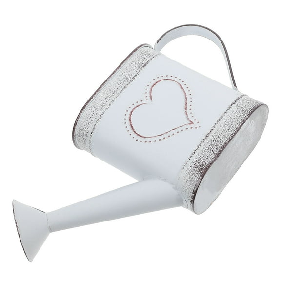 Soimiss Vintage Iron Watering Can Light Grey for Garden Rustic Home Decor