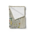 thumbnail image 2 of Lab Soft Flannel Fleece Blanket, Professor and His Assistant Doing an Experiment in the Science Lab with a Maze of Tubes, Cozy Plush for Indoor and Outdoor Use, 50" x 70", Multicolor, by Ambesonne, 2 of 5