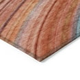 thumbnail image 4 of Addison Rugs Chantille Indoor/Outdoor Transitional Stripes Terracotta Washable Rectangle Rug, 5' x 7'6", 4 of 6
