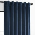 thumbnail image 6 of HPD Half Price Drapes Basic Deluxe Velvet Room Darkening Curtains with Rod Pocket - 2 Panels Set - Window Curtains for Living Room & Curtains for Bedroom, 50W X 84L, Deep Cobalt Blue, 6 of 12