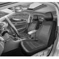 thumbnail image 2 of PIC AUTO Mesh and Leather Car Seat Covers Full Set Universal Fit 9 Pieces (Gray), 2 of 8