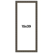 15x39 Frame Black Bamboo Solid Wood Picture Frame Width 1.5 Inches | Interior Frame Depth 0.5