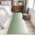 thumbnail image 5 of Sage Green Runner Rug 2x6 FT, Non Slip Hallway Carpet, Farmhouse Sage Green Ombre Washable Soft Floor Carpet Non-Shedding Throw Runner Carpet Long Rug for Entryway Kitchen Bedside Sliding Door, 5 of 9
